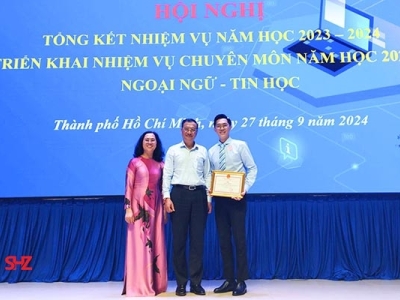 Trung Tâm Tiếng Trung SHZ Nhận Giấy Khen Từ Sở Giáo dục và Đào tạo TPHCM